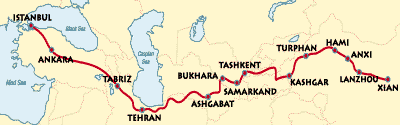 Map of Uzbekistan
