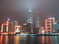 Photo of Hong Kong Island at night