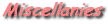 Miscellanies