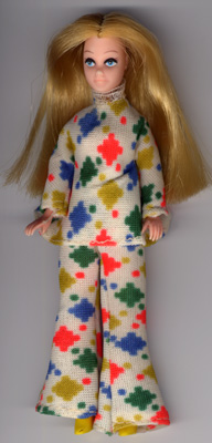 Diamond print trouser suit, who made it?