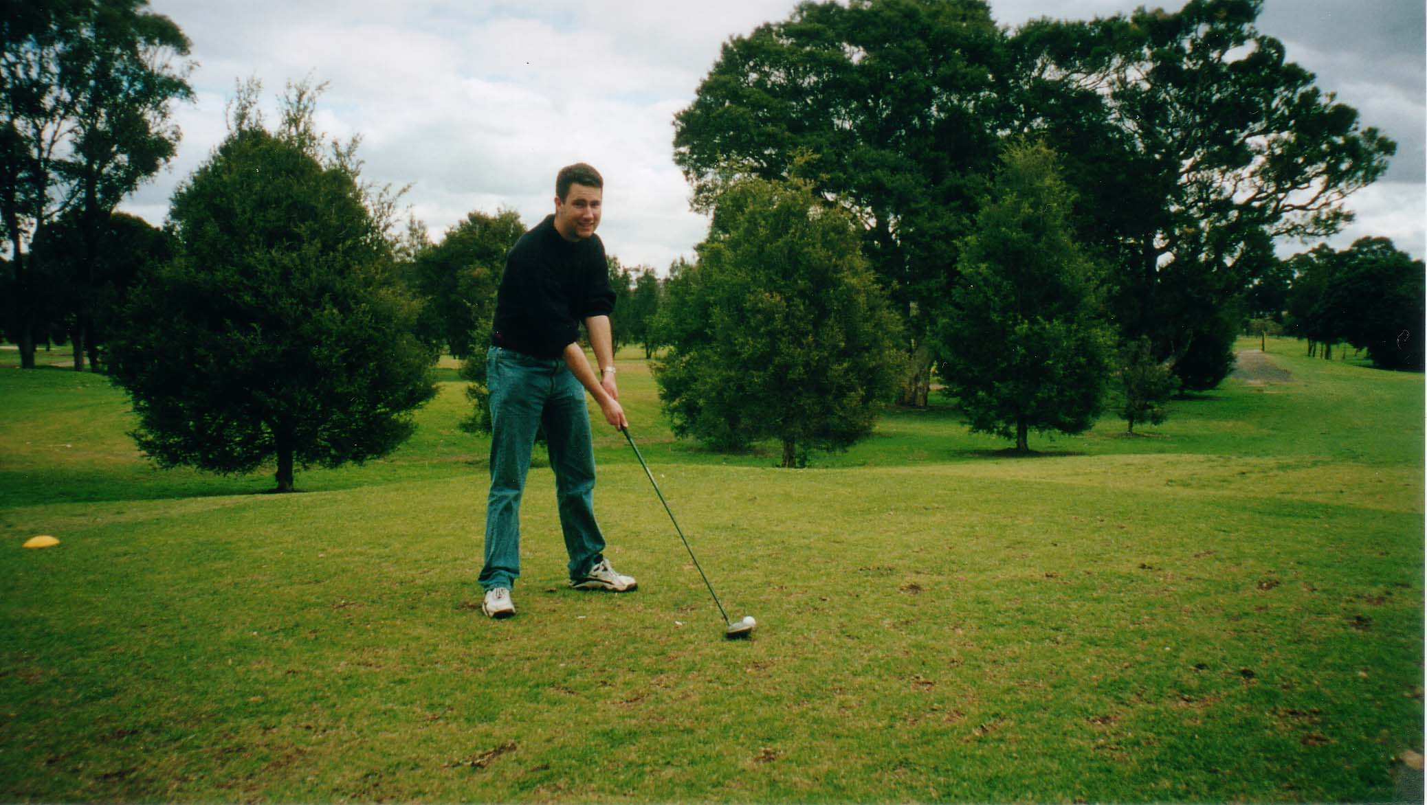 Andrew Teeing Off