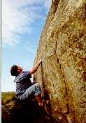 Photo by Cameron Veal, V5 dyno on loyds wall , Oatlands