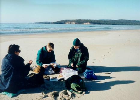 Marine Naturalists huddle