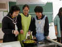 Cooking Thai curry at junior high school