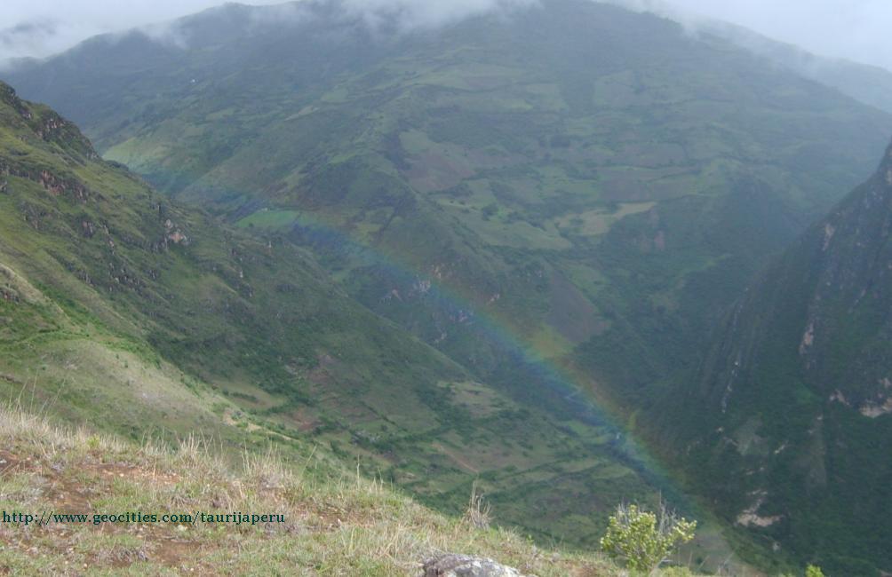 arco iris, sobre arancante.