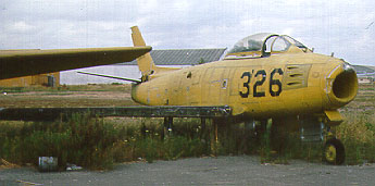 F-86F  5326 at scrapyard DGMFA July 1977 (L.Tavares)