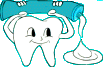 Use toothpaste to help clean your teeth.