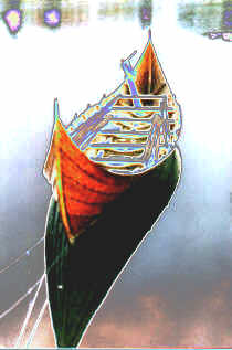 traditional faering fishing boat