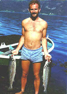 Rory Salmon fishing in Norway