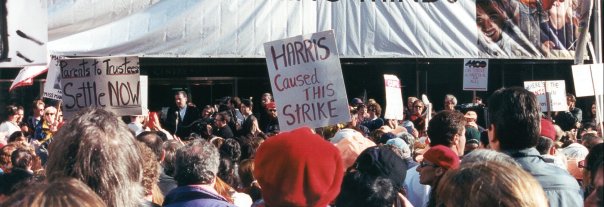 At the Rally on College for CUPE 4400