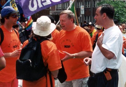 At the Pride March