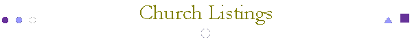 Church Listings