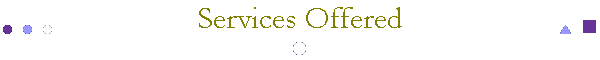 Services Offered