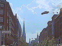 The last fly of BMW 750L in the film Tomorrow Never Dies