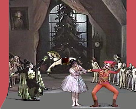 Choose someone from the participants of the performance or the element of the stage-property and click with the mouse to go on!