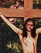 Cristo na cruz do Calvário...