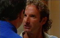 Maurie looking set for a fight with Karl Kennedy.