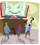 talking book at a reference desk