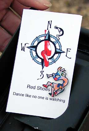 RedShoesGirl's Magnet with Pin