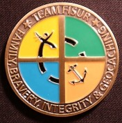 Team FISUR Geocoin, Front