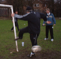 More shots with John James of BBC Radio Leicester 21/01/04