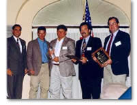 5 representative accepting Associated Builders & Contractors - Excellence in Construction Award
