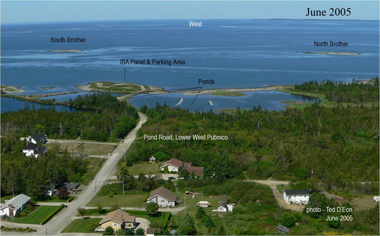 The Brothers as seen from Lower West Pubnico. (2005 photo)