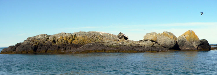 The rocky islet to the southeast of the main island of Green Rock
