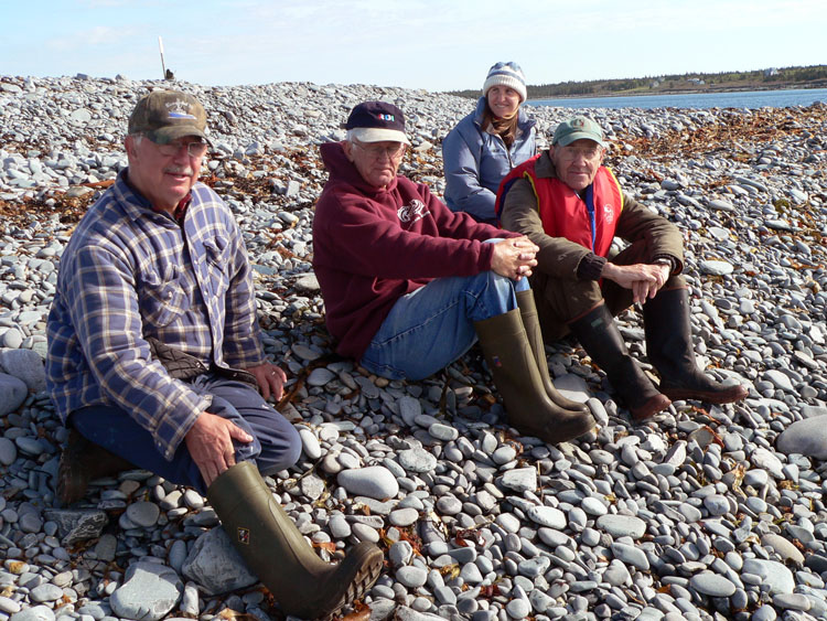 The Crew: Rémi d'Entremont, Jean-Bernard d'Entremont, Margie Rogers and Israel d'Entremont