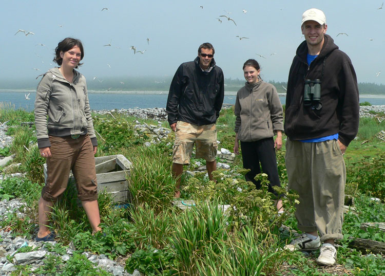 My assistants: Maggie, James, Wendy and Brennan - Ted D'Eon photo