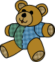 small stitched bear
