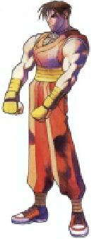 Guy uit Street Fighter Alpha