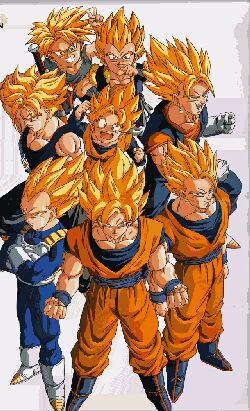 Alle DBZ Saiyans