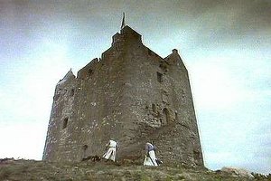 Running up to the castle
