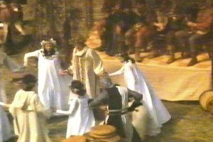 Launcelot invades the celebration