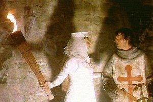 Zoot leads Galahad down the corridor