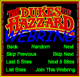 The Dukes of Hazzard Webring