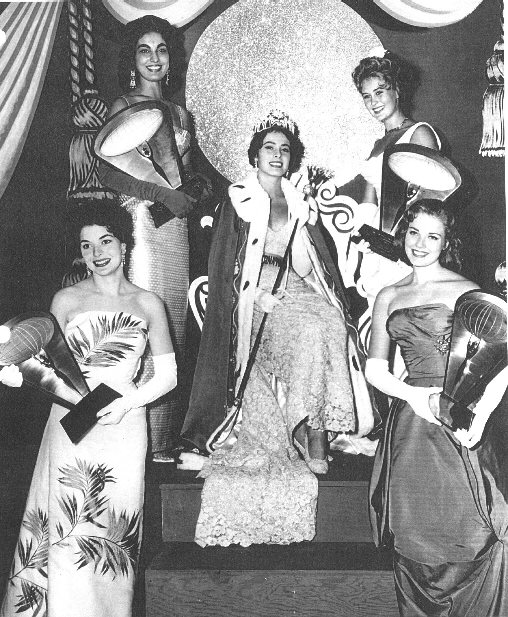 Miss International 1960 with her court of honor