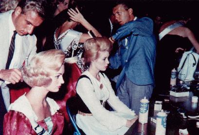 Backstage at Miss Universe 1961