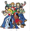 Cast cartoon