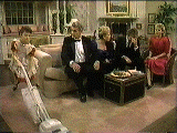 Vicki with vacuum cleaner