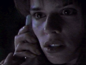 Sidney receiving a call from the killer