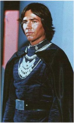 Richard Hatch as Apollo in his full dress blue uniform