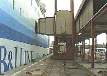Gangway to Ship in Port
