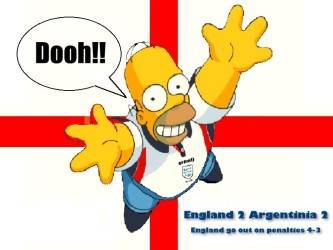 Homer Simpson - Englands Greatest Fan