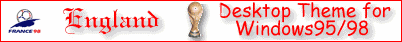 The England World Cup 98 Desktop Theme