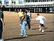Football on Sandown beach
