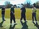 Inspecting the pitch at Godshill