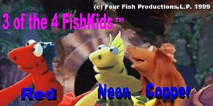 FishKids TM Red, Neon and Copper