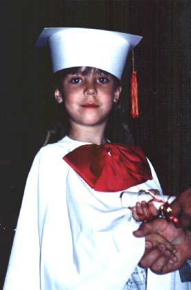 Mary's Kindergarten Graduation Picture